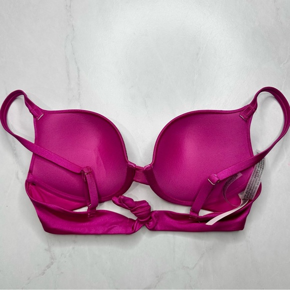 VS Very Sexy Shine Trim Push-Up Bikini Top Pink 32C - Picture 7 of 10